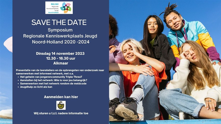 Bericht Save the date, Symposium Regionale Kenniswerkplaats Jeugd Noord-Holland 2020 - 2024 bekijken